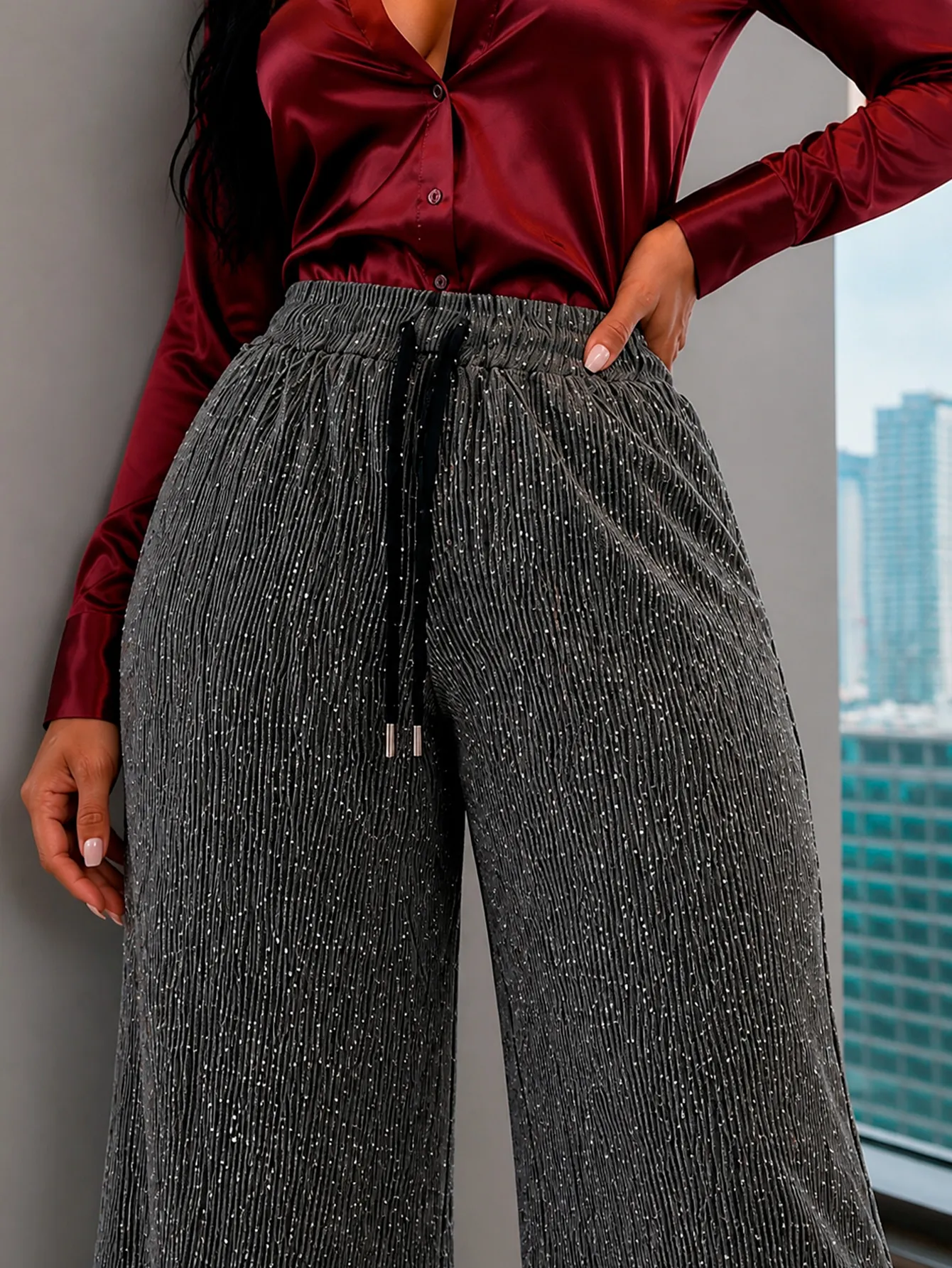 3361 PANTALON BRILLOSO 11201